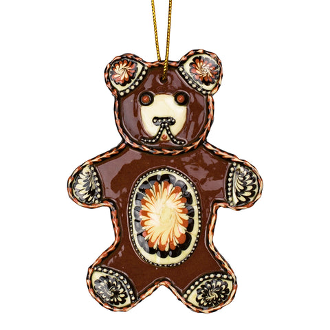 Decorative Bear Slipware Ornament