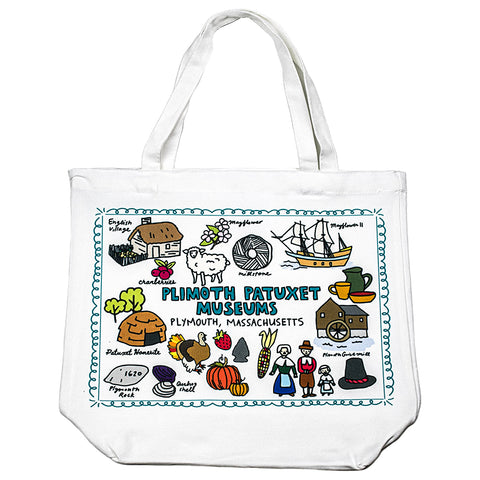 Plimoth Patuxet Icons Tote Bag