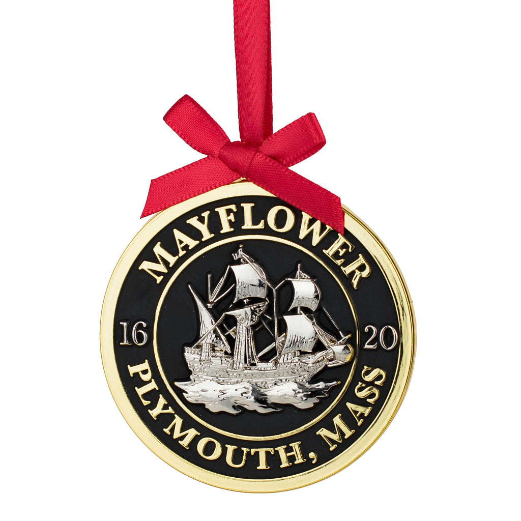 Mayflower Emblem Metal Ornament