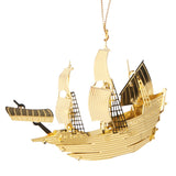 Mayflower II Brass 3D Ornament