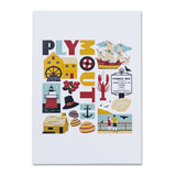 Plymouth Typographic Notecard