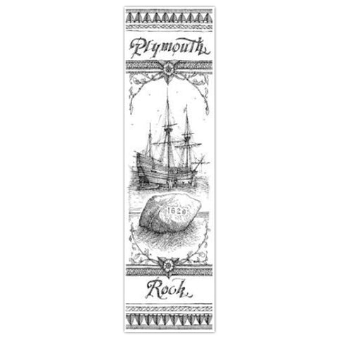 Plymouth Rock Scrimshaw Bookmark