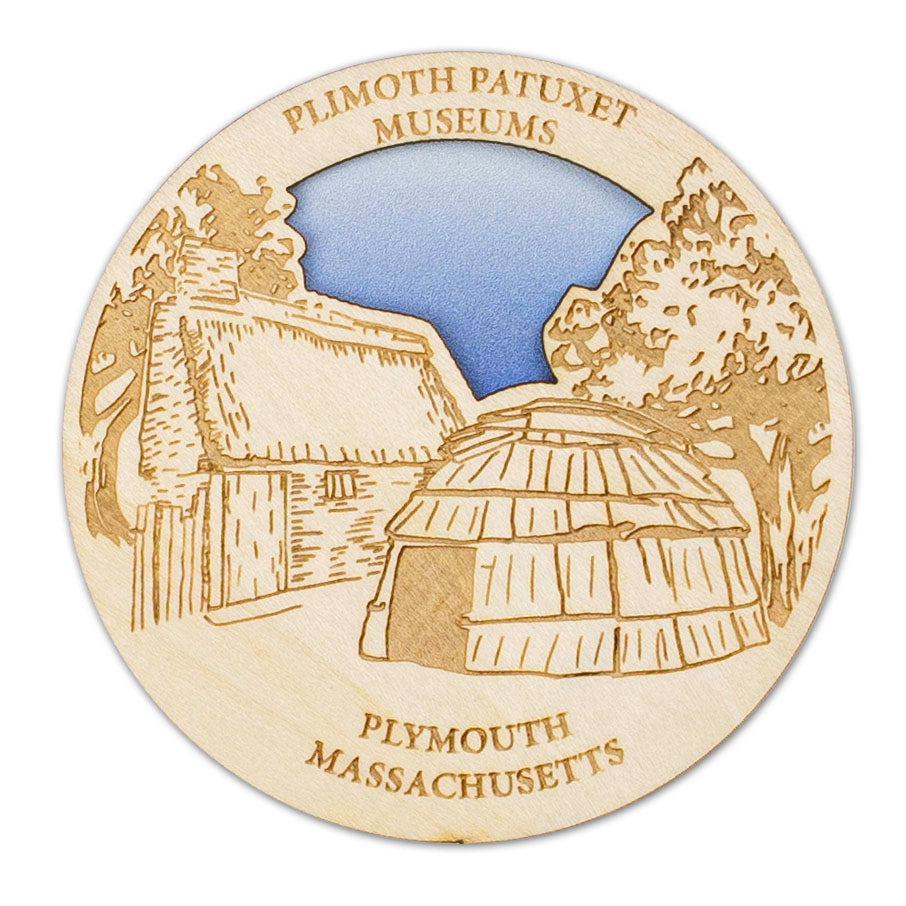 Plimoth Patuxet Museums Wooden Magnet