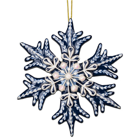 Snowflake Slipware Ornament