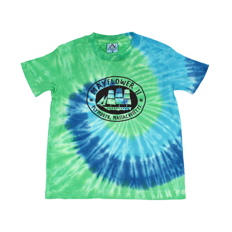 Mayflower II Blue Tie-dye T-shirt