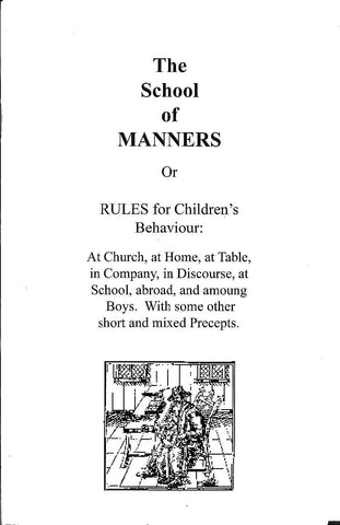 The School of Manners