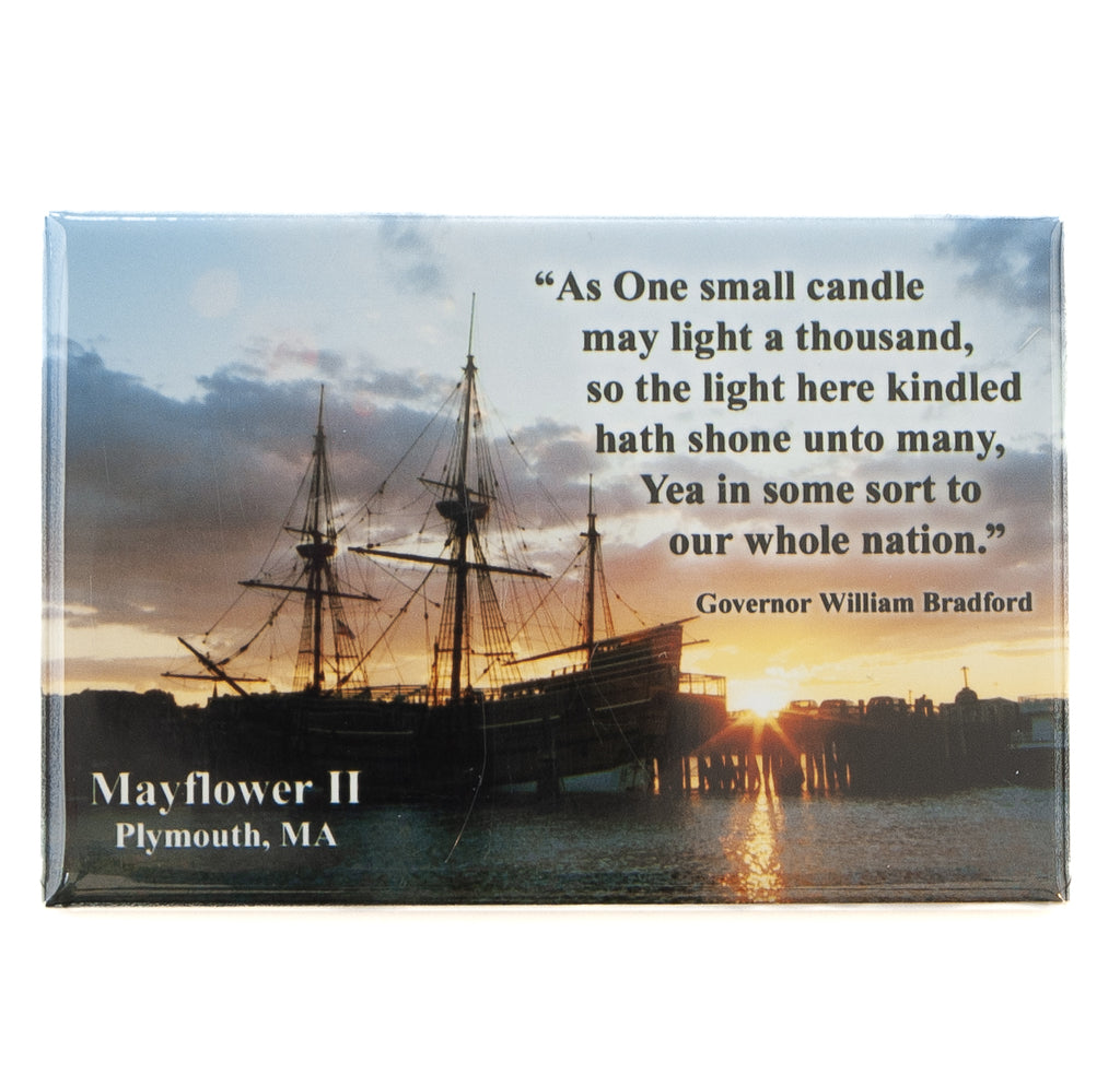 Mayflower II William Bradford Quote Magnet